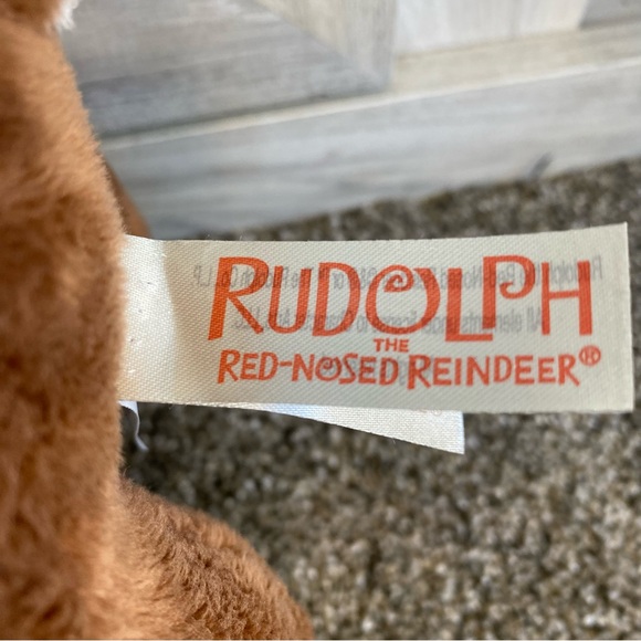 Rudolph The Red Nosed Reindeer Plush Christmas Hat /Scarf Stuffed Animal Dan Dee - Picture 10 of 12